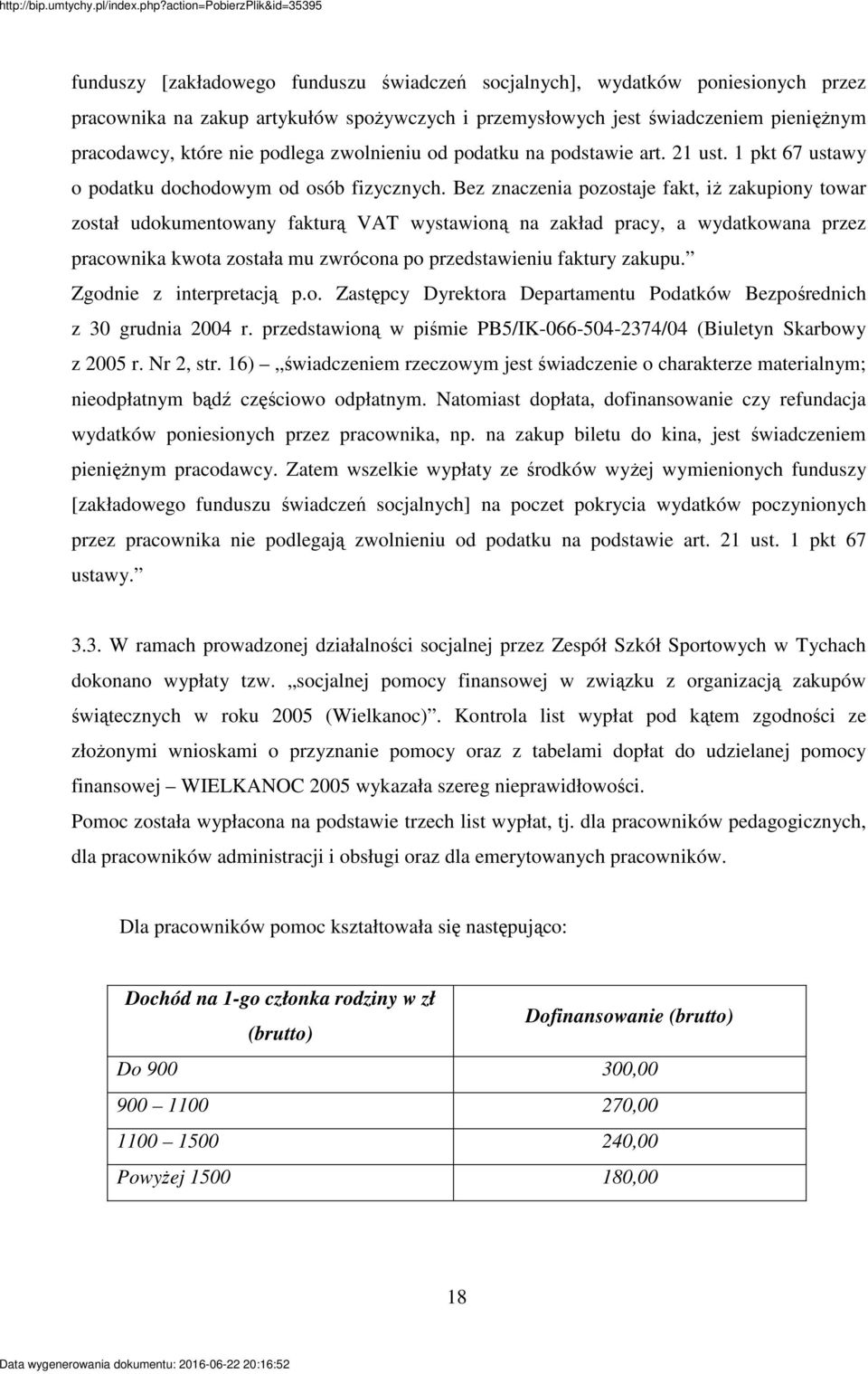 Bez znaczenia pozostaje fakt, i zakupiony towar został udokumentowany faktur VAT wystawion na zakład pracy, a wydatkowana przez pracownika kwota została mu zwrócona po przedstawieniu faktury zakupu.