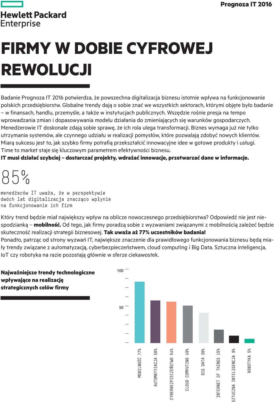 Wszędzie rośnie presja na tempo wprowadzania zmian i dopasowywania modelu działania do zmieniających się warunków gospodarczych.