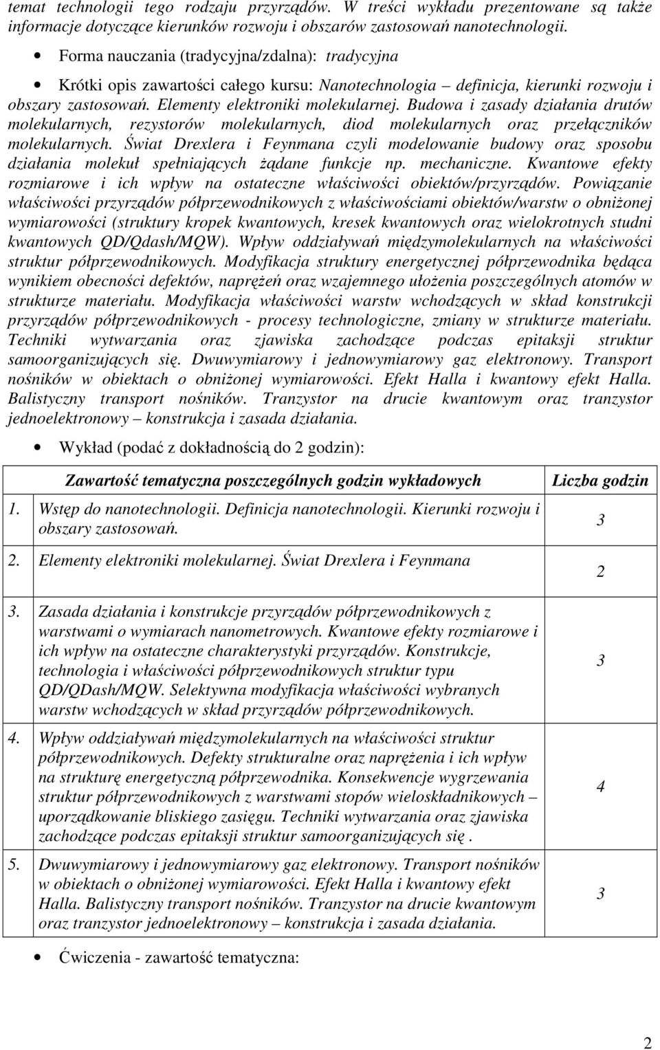 Budowa i zasady działania drutów molekularnych, rezystorów molekularnych, diod molekularnych oraz przełączników molekularnych.