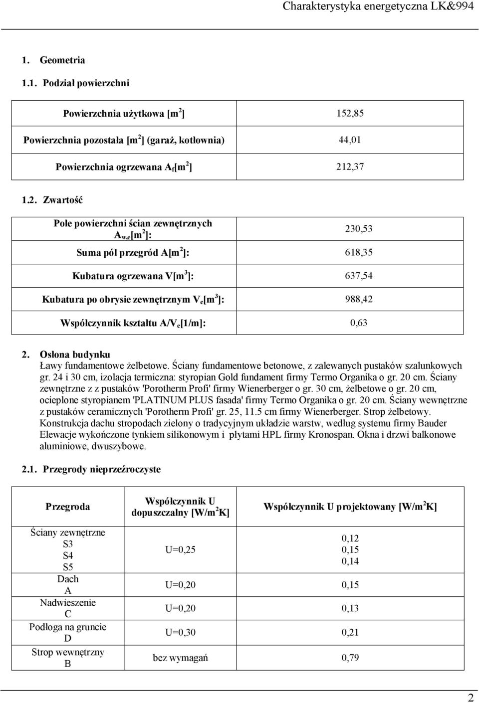 85 Powierzchnia pozostała [m 2 