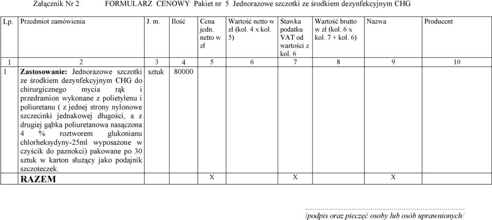 wykonane z polietylenu i poliuretanu ( z jednej strony nylonowe szczecinki jednakowej długości, a z drugiej gąbka poliuretanowa