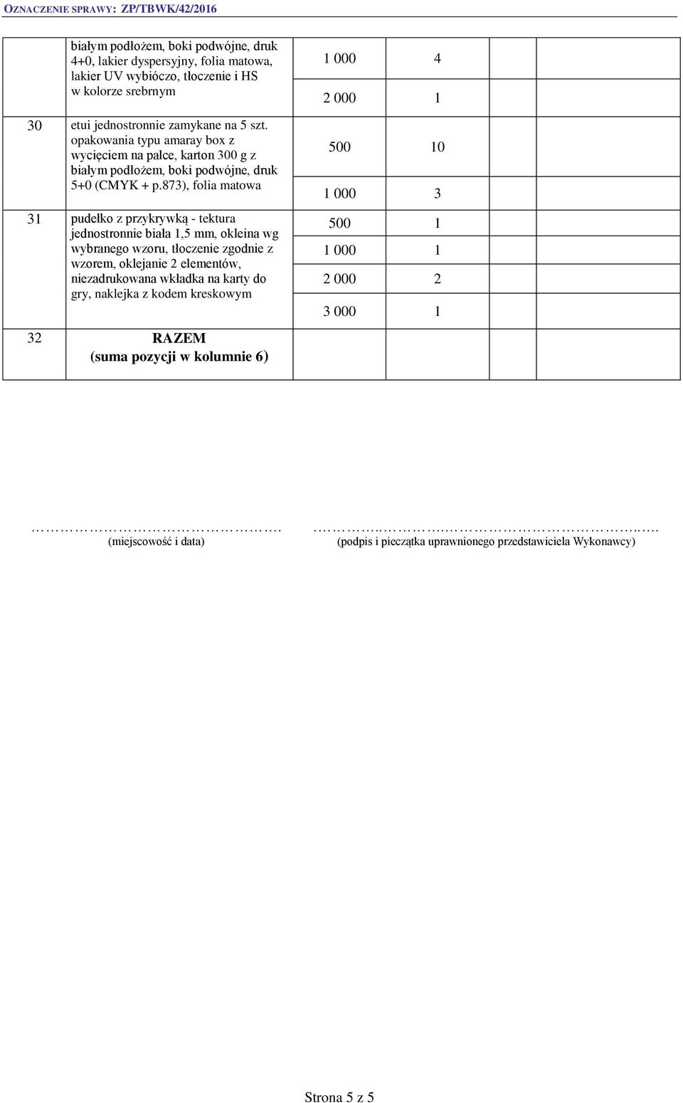 873), folia matowa 31 pudełko z przykrywką - tektura jednostronnie biała 1,5 mm, okleina wg wybranego wzoru, tłoczenie zgodnie z