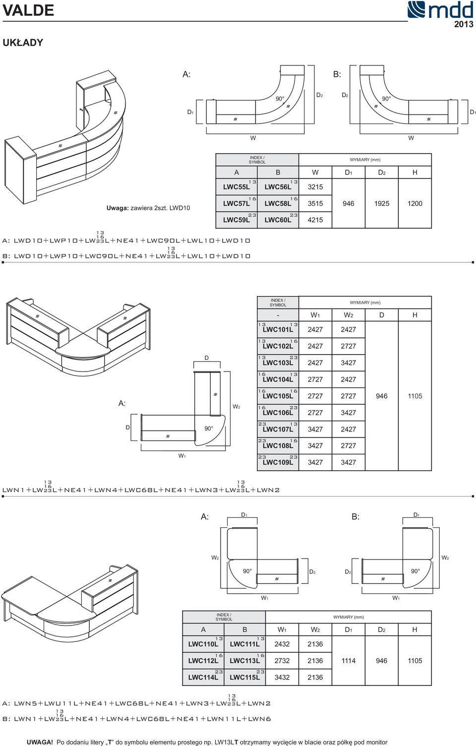 LC109L 3427 3427 LN1+L23L+NE41+LN4+LC68L+NE41+LN3+ L23L+LN2 2 2 1 1 A B 1 2 H LC110L LC111L 2432 26 LC112L LC1L 2732 26 LC114L LC115L 3432 26 1114 946 1105