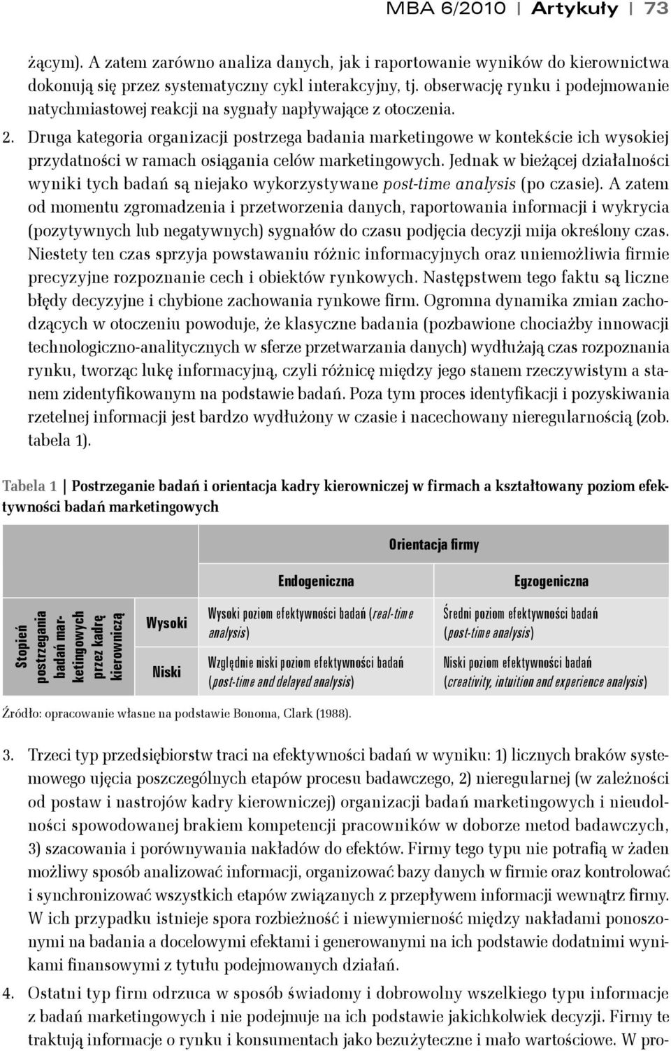 Druga kaegoria organizacji posrzega badania markeingowe w konekście ich wysokiej przydaności w ramach osiągania celów markeingowych.