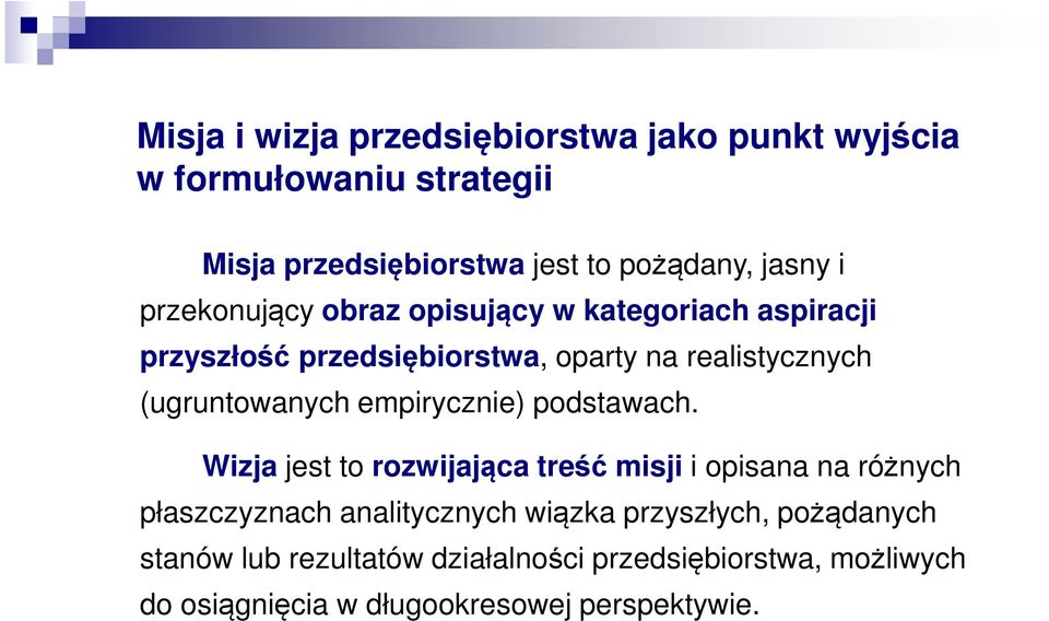 empirycznie) podstawach.