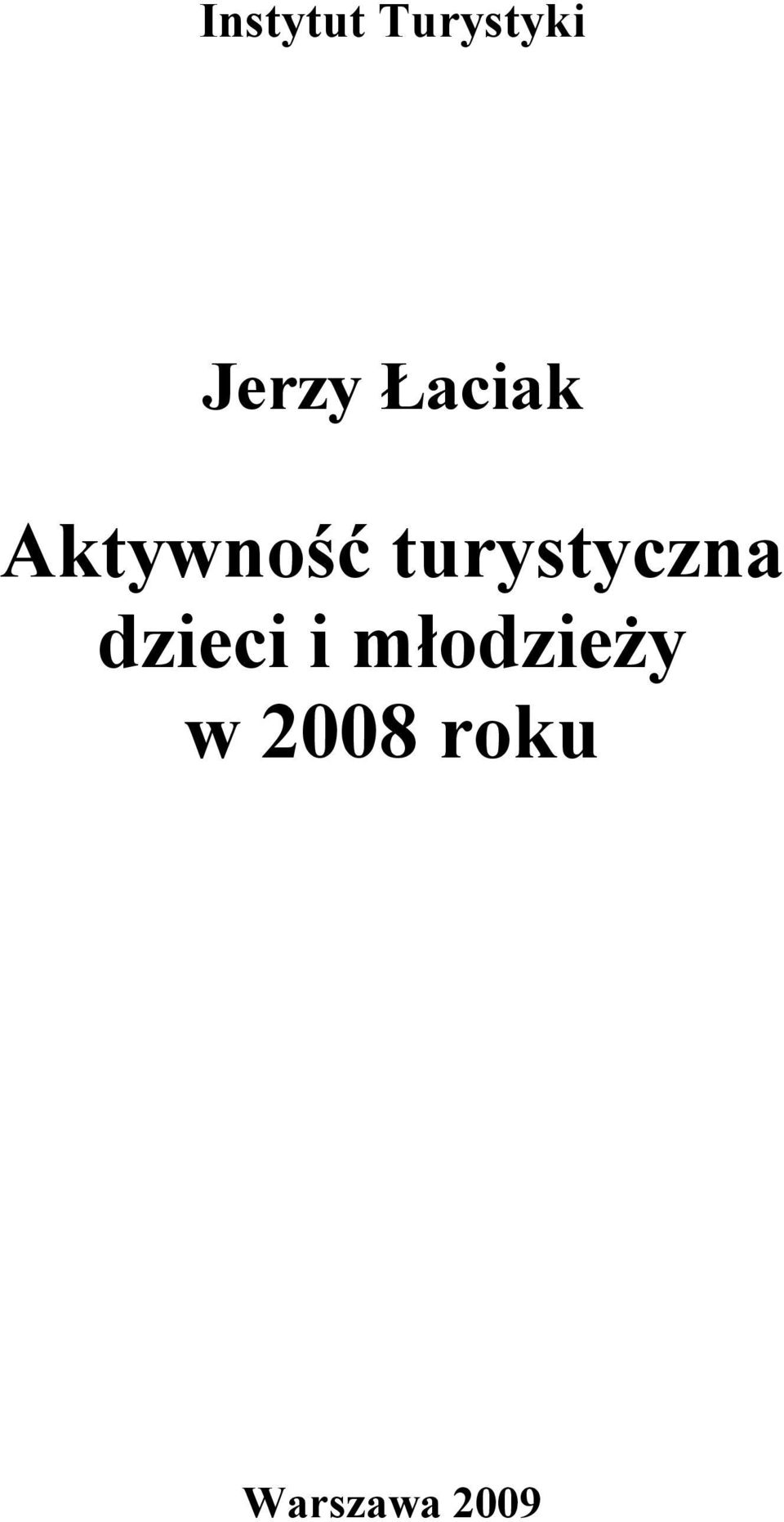 turystyczna dzieci i