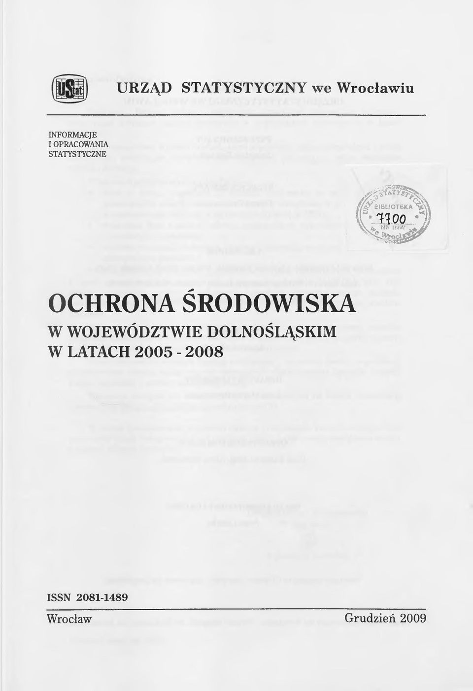 OCHRONA ŚRODOWISKA W WOJEWÓDZTWIE DOLNOŚLĄSKIM W