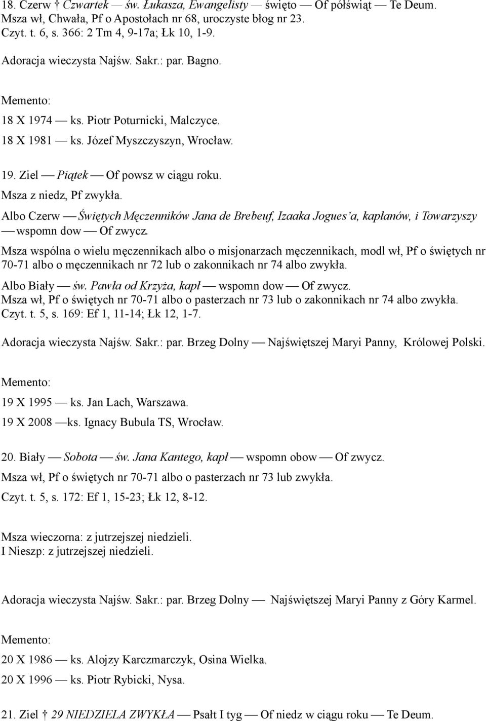 Albo Czerw Świętych Męczenników Jana de Brebeuf, Izaaka Jogues a, kapłanów, i Towarzyszy wspomn dow Of zwycz.