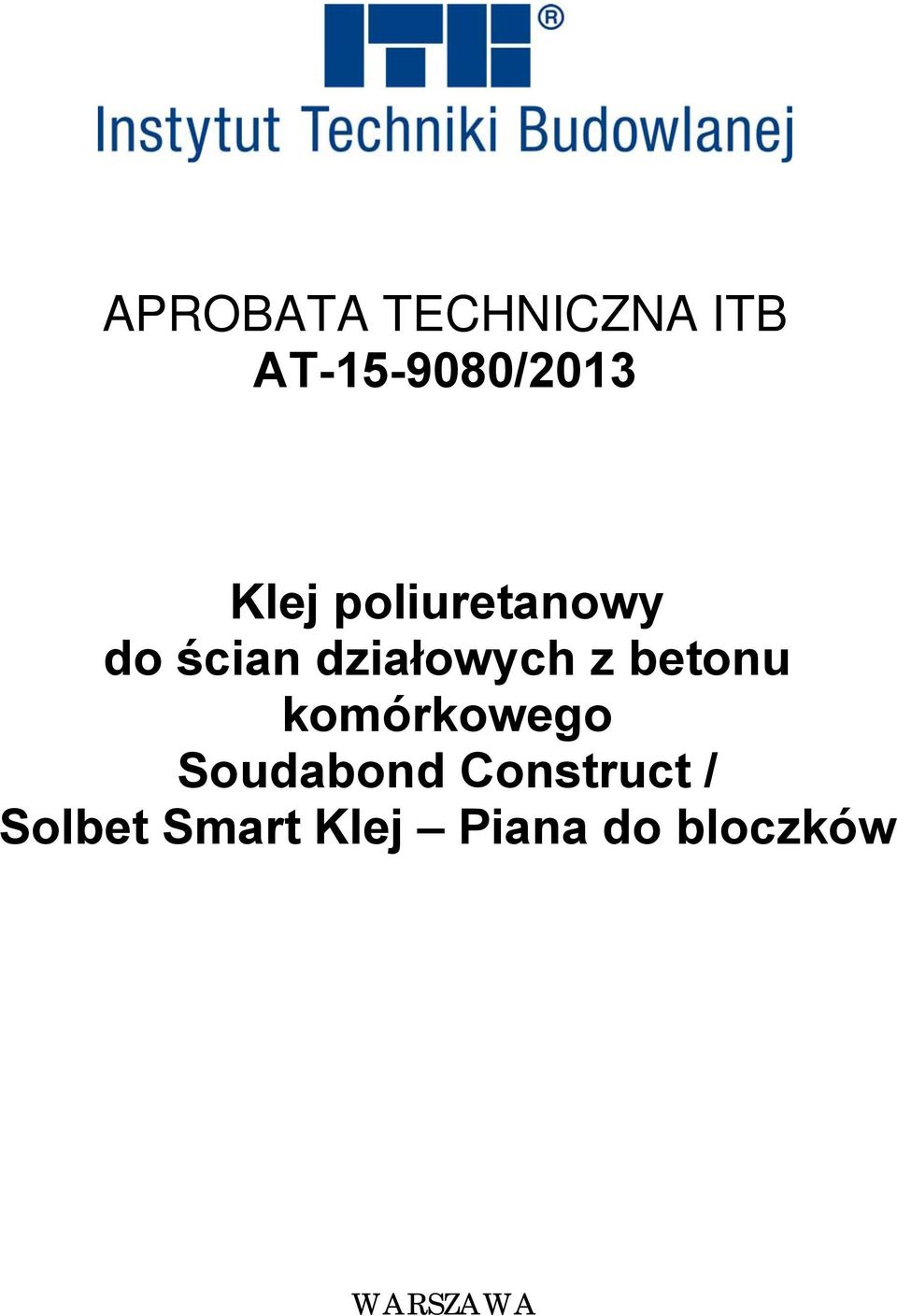 betonu komórkowego Soudabond Construct /