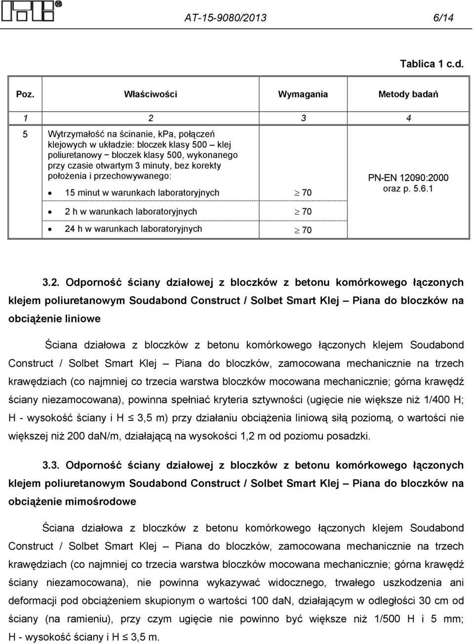 minuty, bez korekty położenia i przechowywanego: PN-EN 120