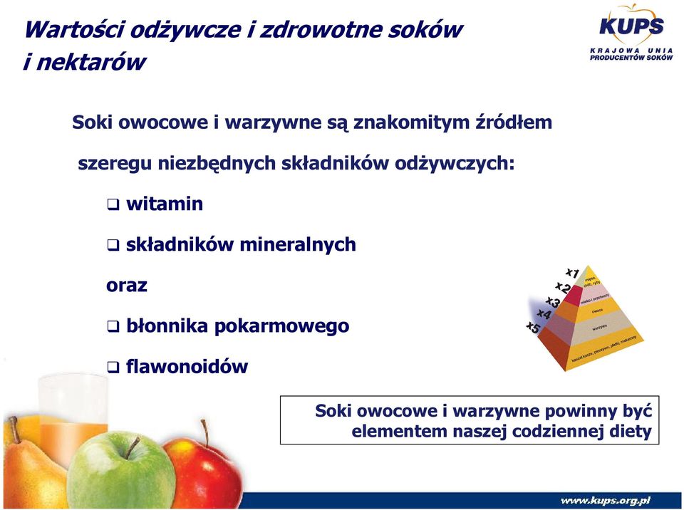 odŝywczych: witamin składników mineralnych oraz błonnika pokarmowego