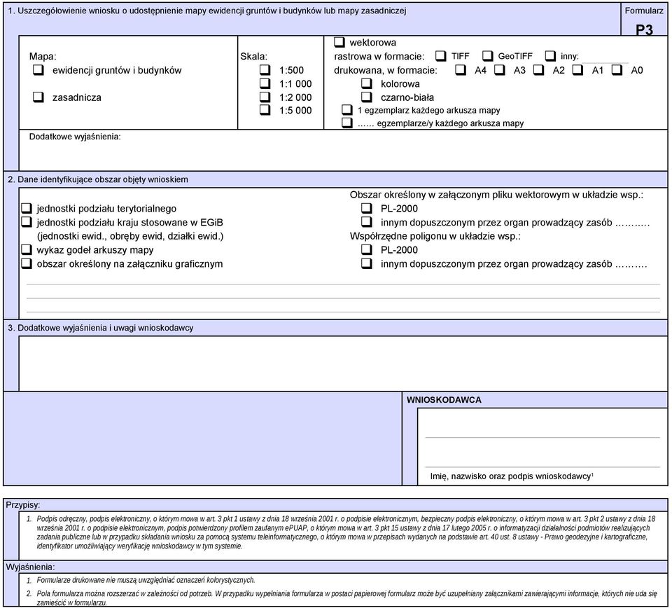 wnioskiem jednostki podziału terytorialnego jednostki podziału kraju stosowane w EGiB (jednostki ewid., obręby ewid, działki ewid.