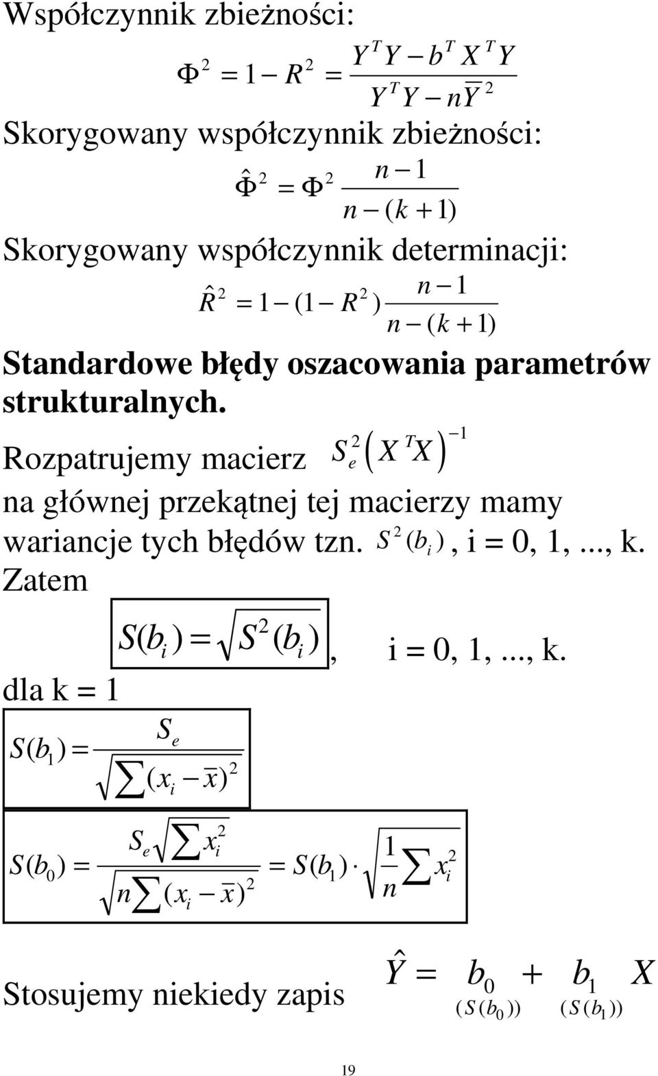 Rozparujem macerz Se a główej przeąej ej macerz mam waracje ch łędów