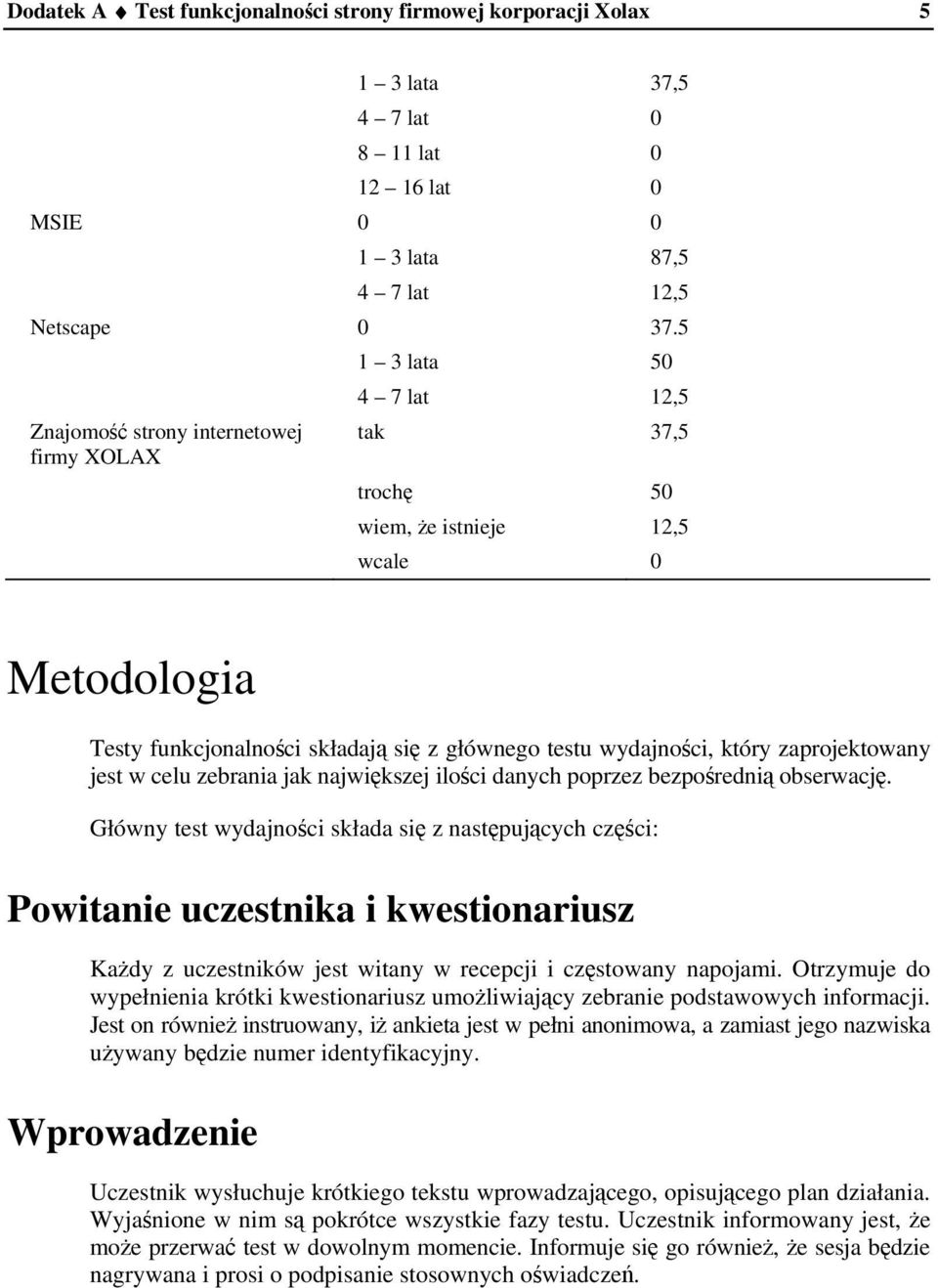 zaprojektowany jest w celu zebrania jak najwikszej iloci danych poprzez bezporedni obserwacj.