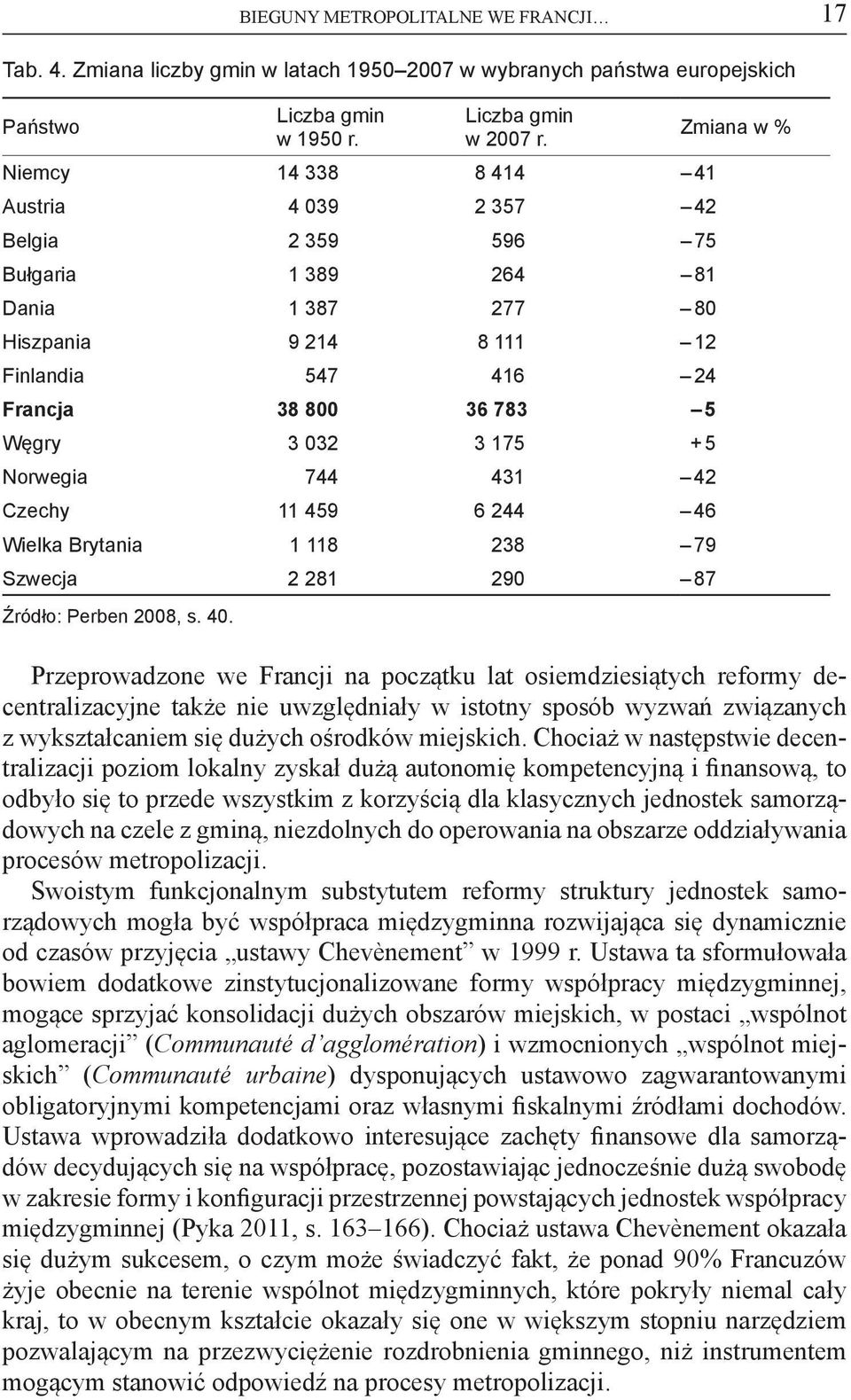 Norwegia 744 431 42 Czechy 11 459 6 244 46 Wielka Brytania 1 118 238 79 Szwecja 2 281 290 87 Źródło: Perben 2008, s. 40.