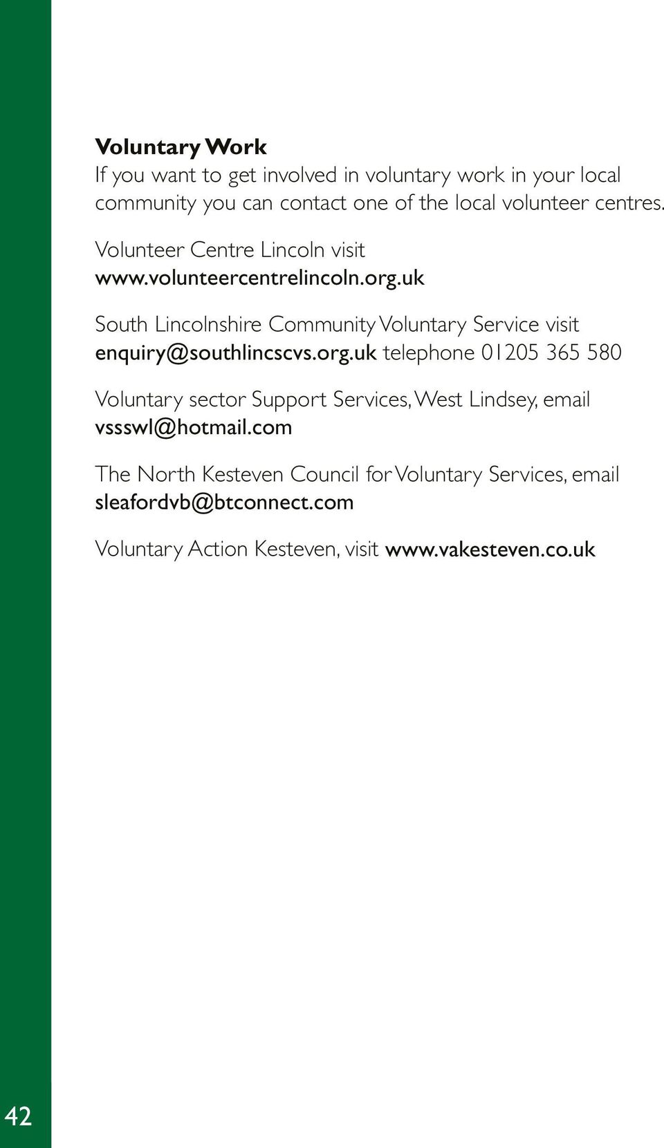 uk South Lincolnshire Community Voluntary Service visit enquiry@southlincscvs.org.