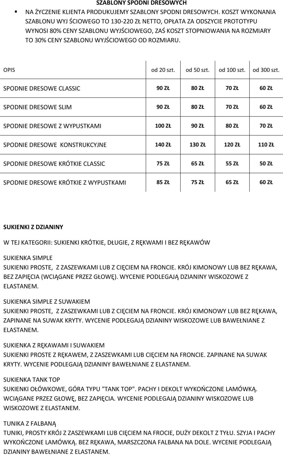 ROZMIARU.