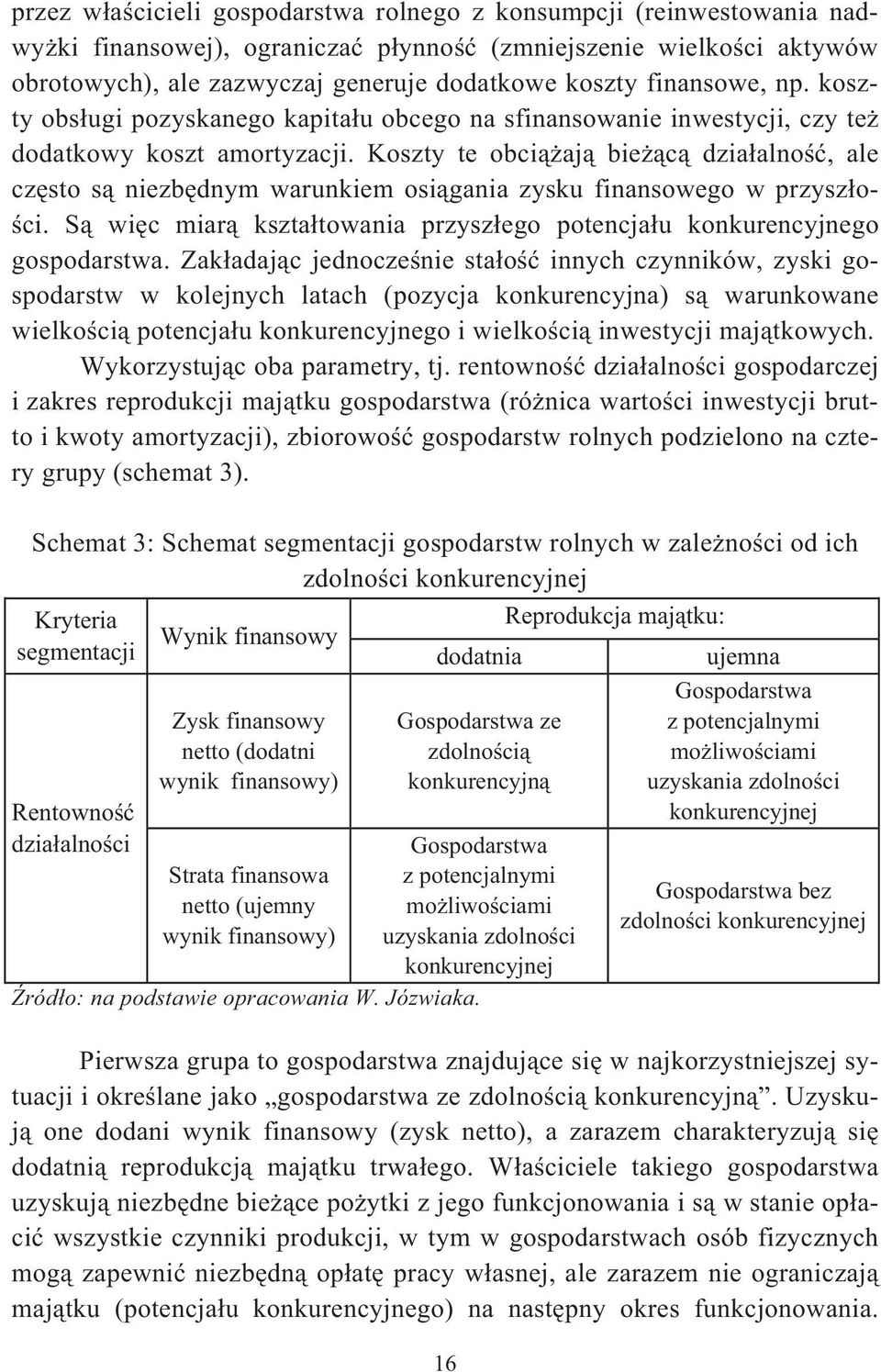 Koszty te obciaj biec dziaalno, ale czsto s niezbdnym warunkiem osigania zysku finansowego w przyszo- ci. S wic miar ksztatowania przyszego potencjau konkurencyjnego gospodarstwa.