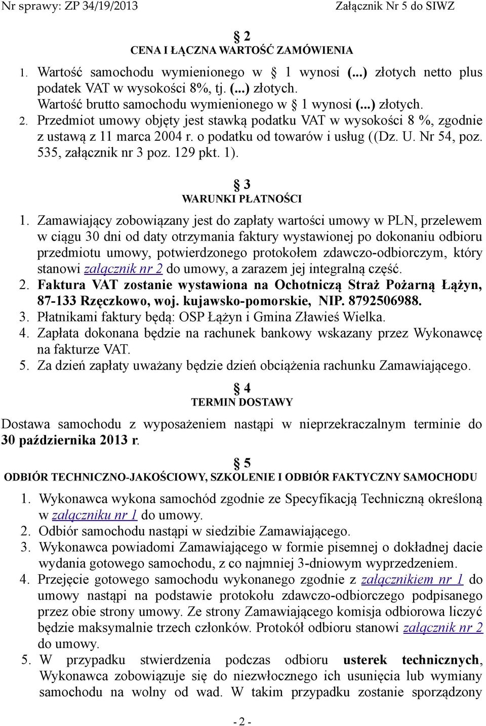 1). 3 WARUNKI PŁATNOŚCI 1.