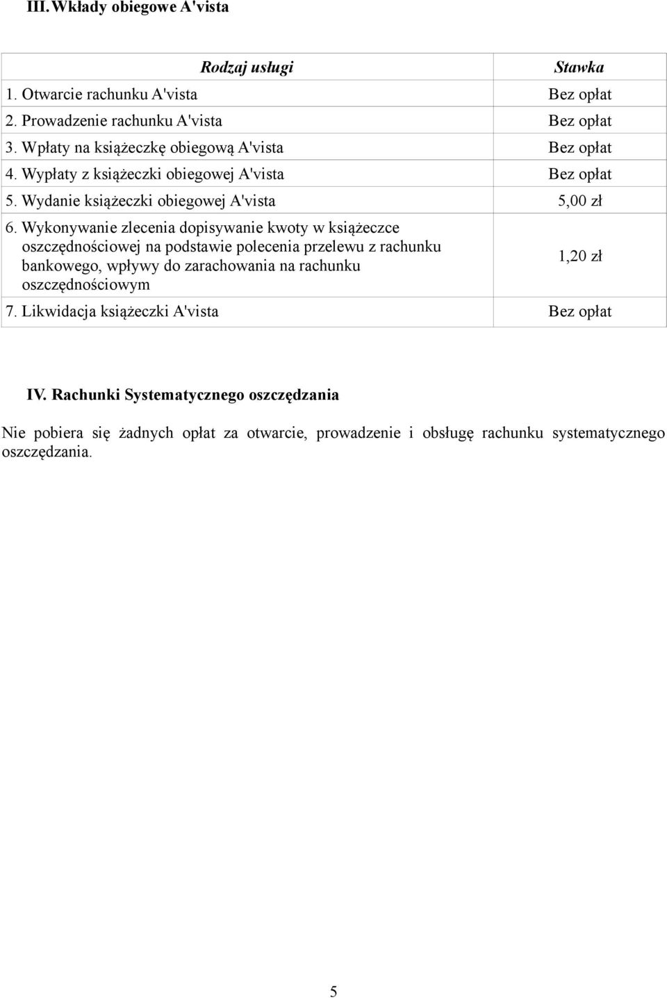 Wykonywanie zlecenia dopisywanie kwoty w książeczce oszczędnościowej na podstawie polecenia przelewu z rachunku bankowego, wpływy do zarachowania