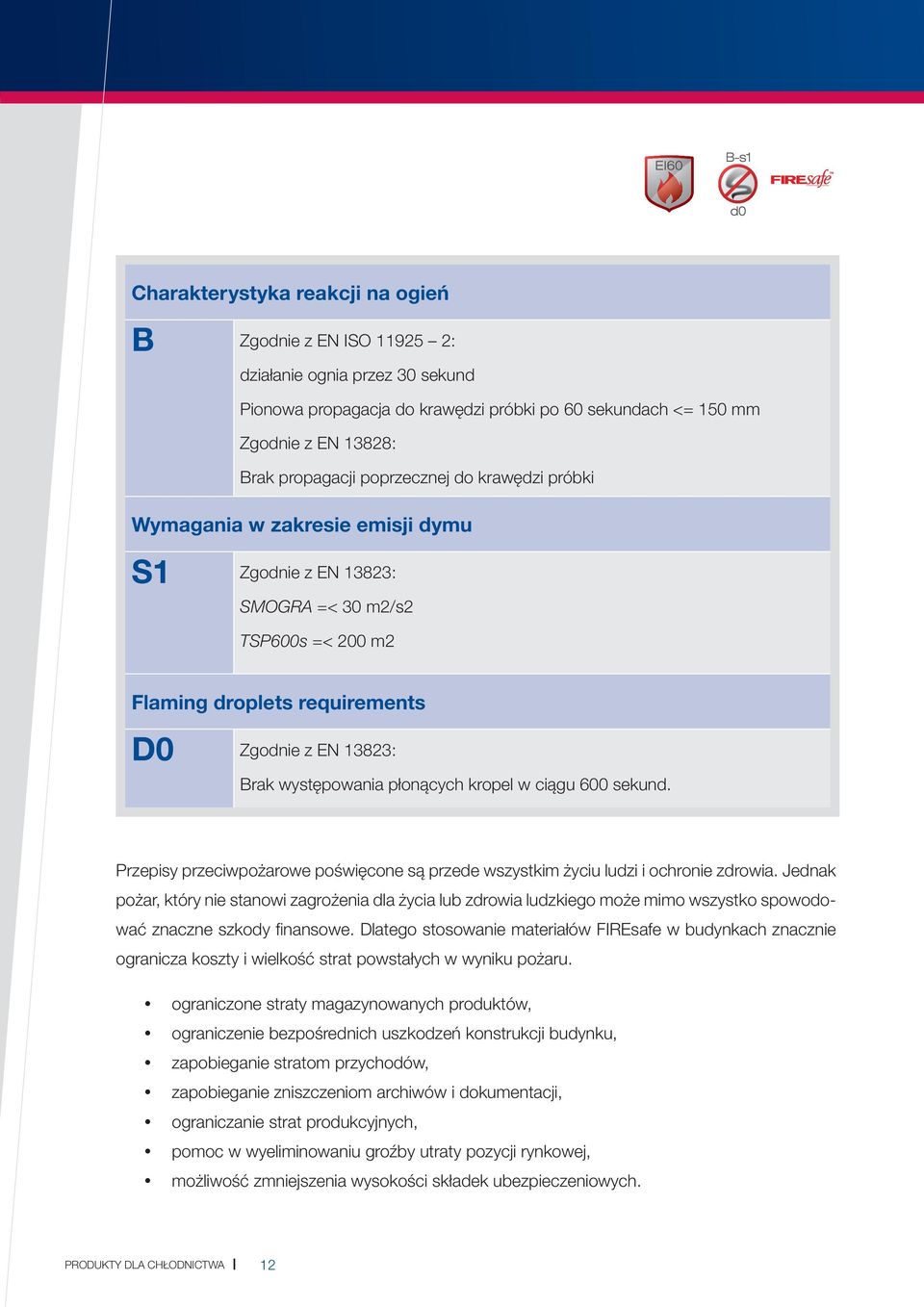 płonących kropel w ciągu 600 sekund. Przepisy przeciwpożarowe poświęcone są przede wszystkim życiu ludzi i ochronie zdrowia.