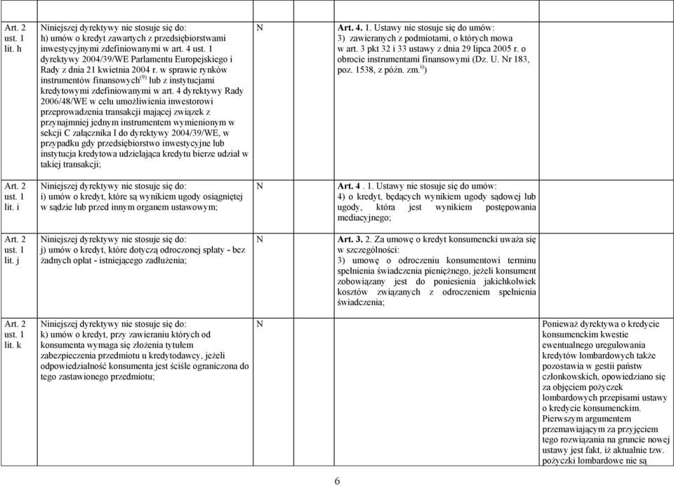 4 dyrektywy Rady 2006/48/WE w celu umożliwienia inwestorowi przeprowadzenia transakcji mającej związek z przynajmniej jednym instrumentem wymienionym w sekcji C załącznika I do dyrektywy 2004/39/WE,