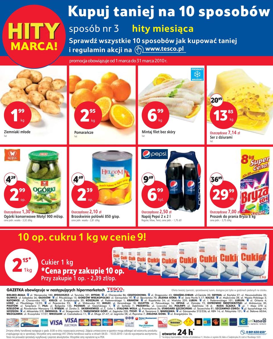 900 ml/ cena jedn. wsadu - 3,3 z / Oszcz dzasz,10 zł Brzoskwinie po ówki 850 g/ cena jedn. wsadu -,81 z / Oszcz dzasz,50 zł Napój Pepsi x l Regular, Maxx, Twist, cena jedn.