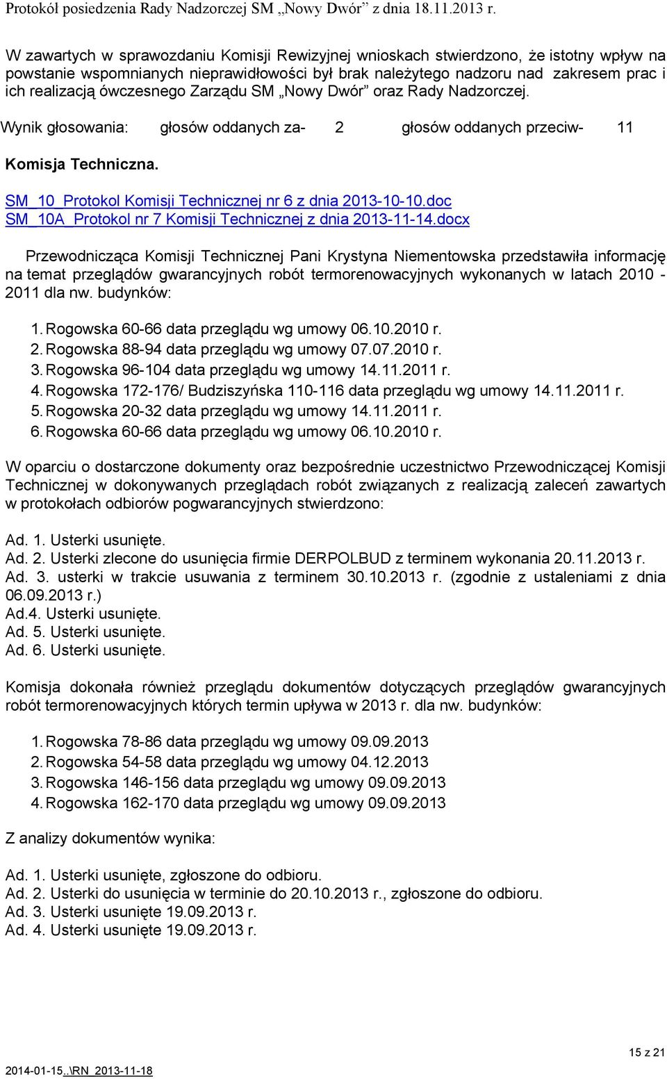 doc SM_10A_Protokol nr 7 Komisji Technicznej z dnia 2013-11-14.