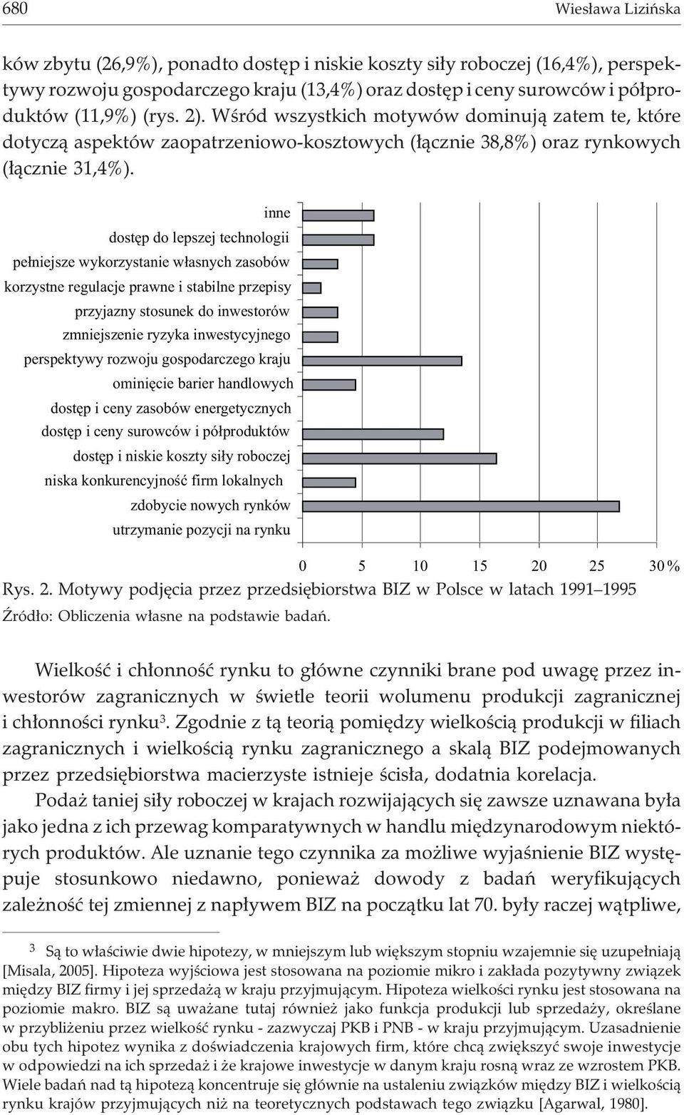 inne dostêp do lepszej technologii pe³niejsze wykorzystanie w³asnych zasobów korzystne regulacje prawne i stabilne przepisy przyjazny stosunek do inwestorów zmniejszenie ryzyka inwestycyjnego