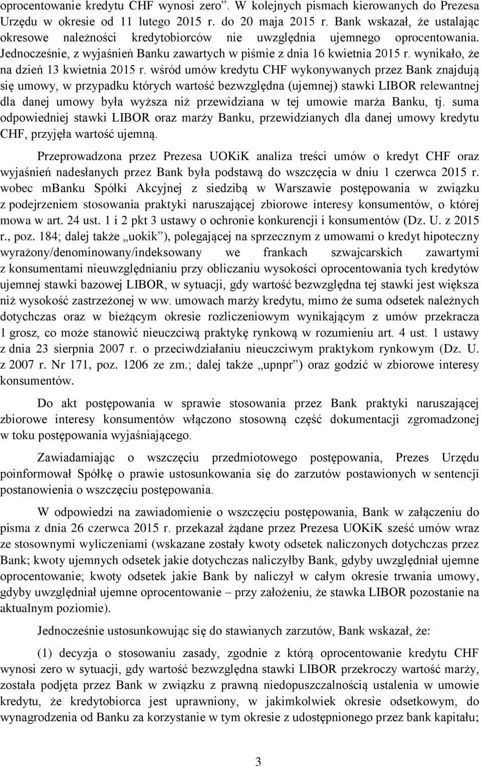 wynikało, że na dzień 13 kwietnia 2015 r.