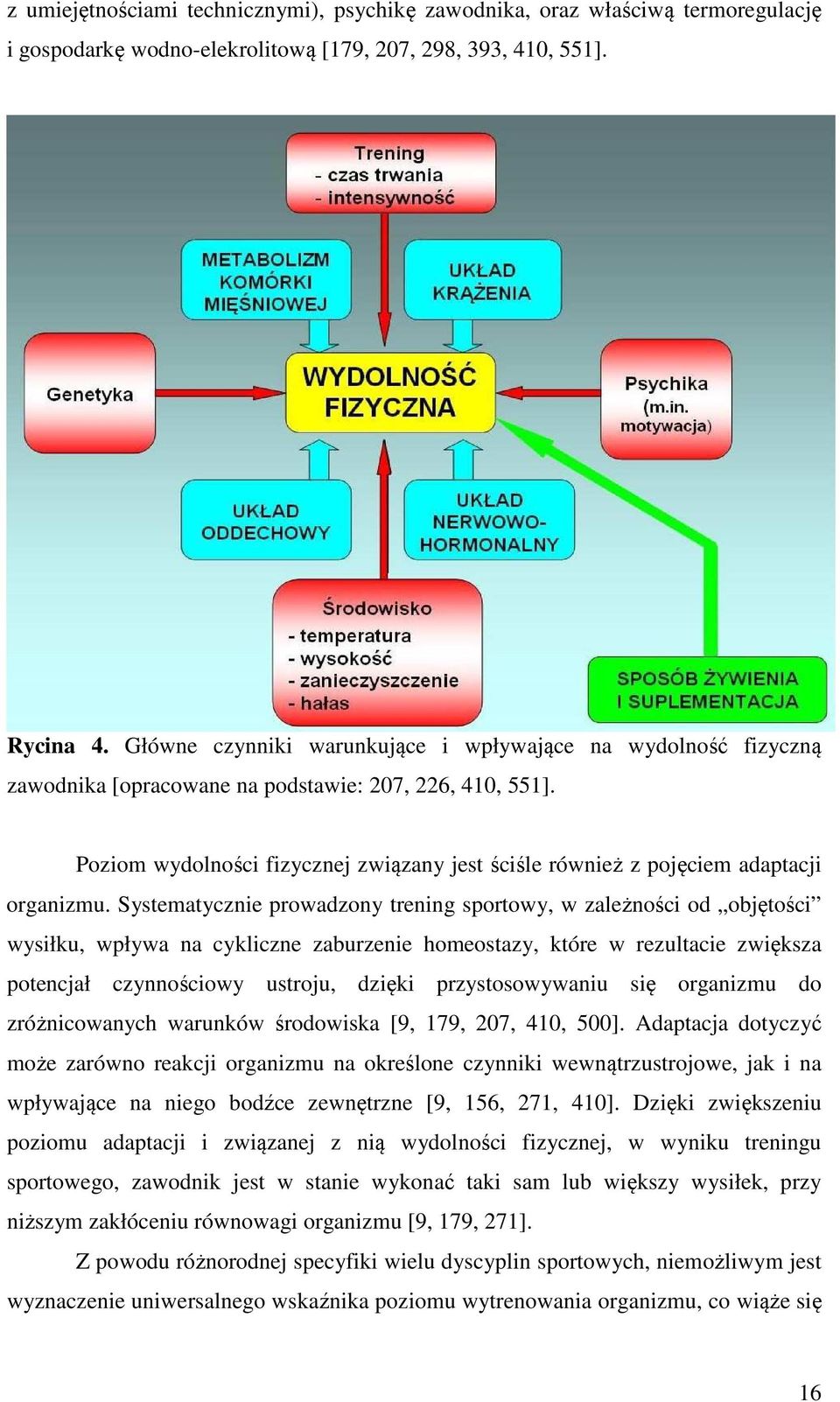 Poziom wydolności fizycznej związany jest ściśle również z pojęciem adaptacji organizmu.