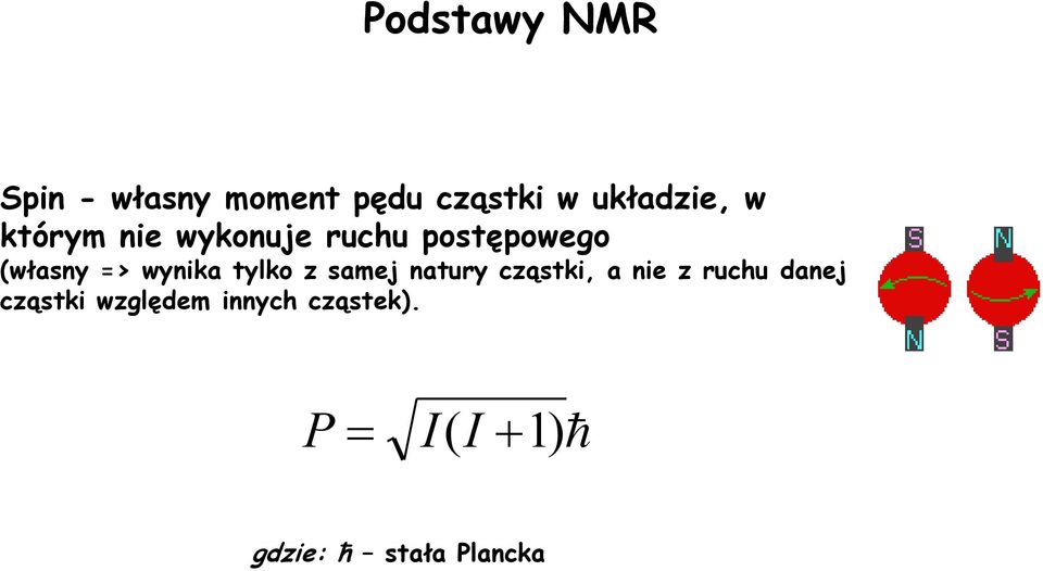 tylko z samej natury cząstki, a nie z ruchu danej cząstki