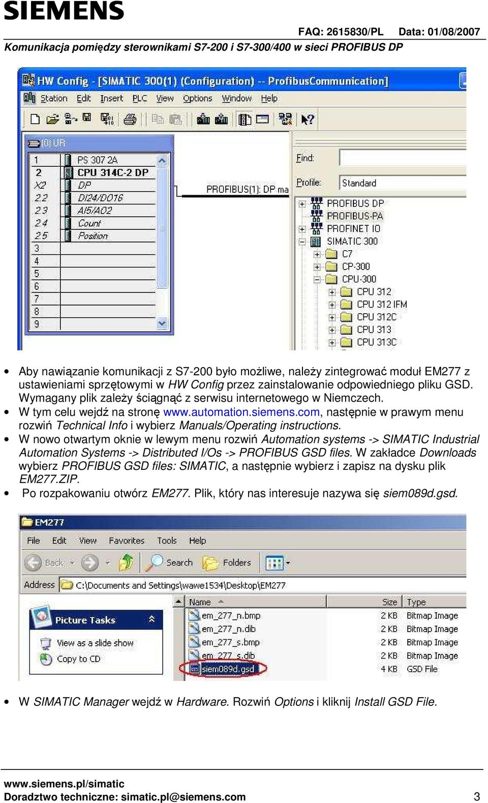 com, następnie w prawym menu rozwiń Technical Info i wybierz Manuals/Operating instructions.