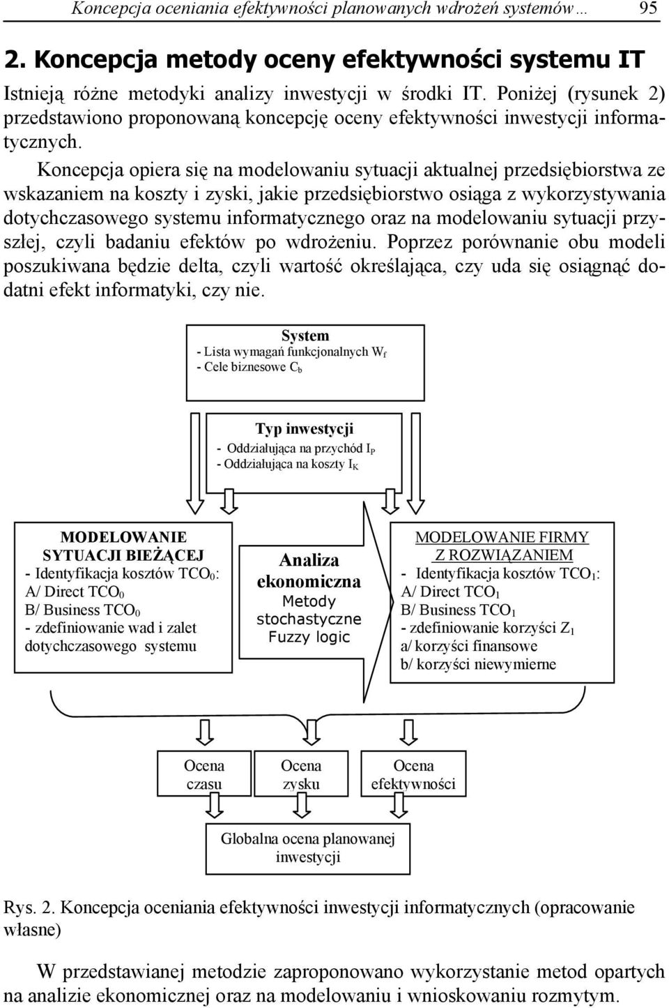 Koncepcja opiera si na modelowaniu sytuacji aktualnej przedsi biorstwa ze wskazaniem na koszty i zyski, jakie przedsi biorstwo osi ga z wykorzystywania dotychczasowego systemu informatycznego oraz na