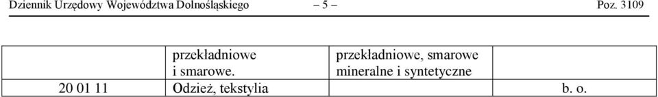 3109 przekładniowe i smarowe.