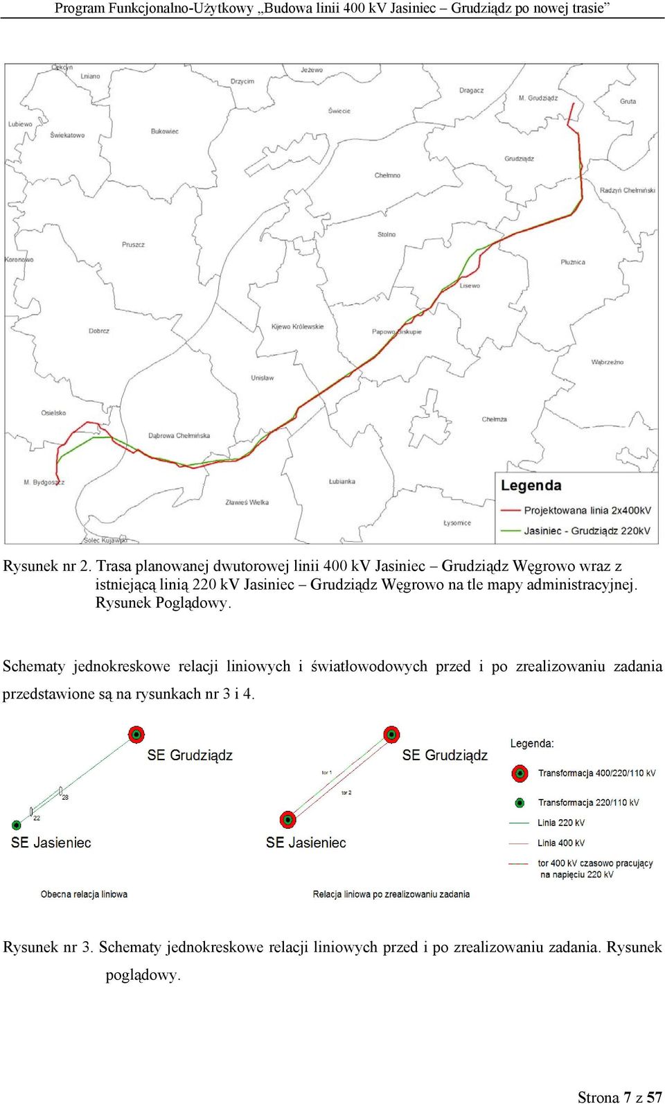 Grudziądz Węgrowo na tle mapy administracyjnej. Rysunek Poglądowy.