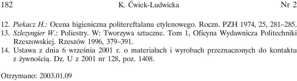 Tom 1, Oficyna Wydawnicza Politechniki Rzeszowskiej. Rzeszów 1996, 379 391. 14.