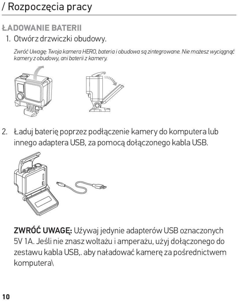 Nie możesz wyciągnąć kamery z obudowy, ani baterii z kamery. Slim hou 2.