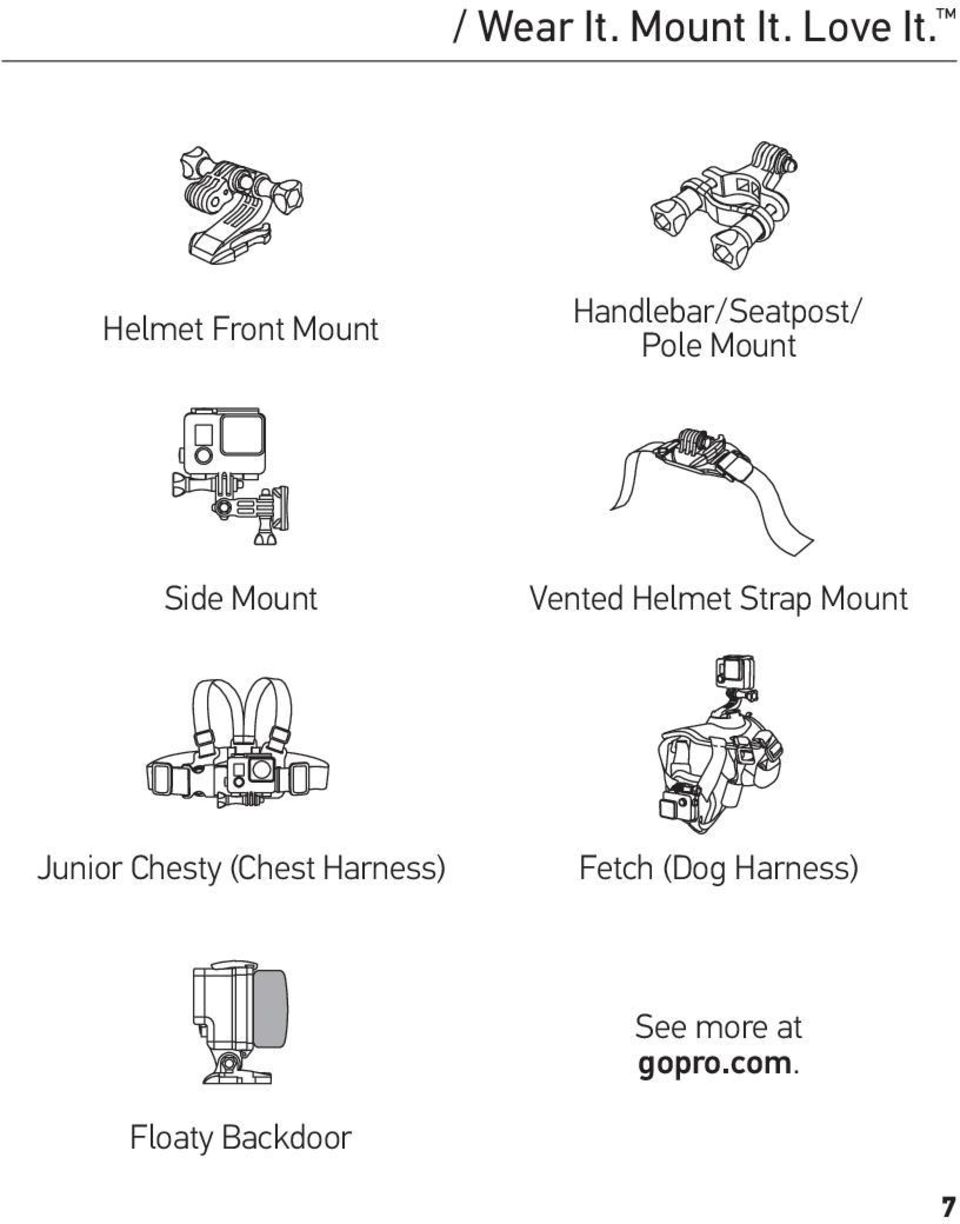 Side Mount Vented Helmet Strap Mount Junior Chesty