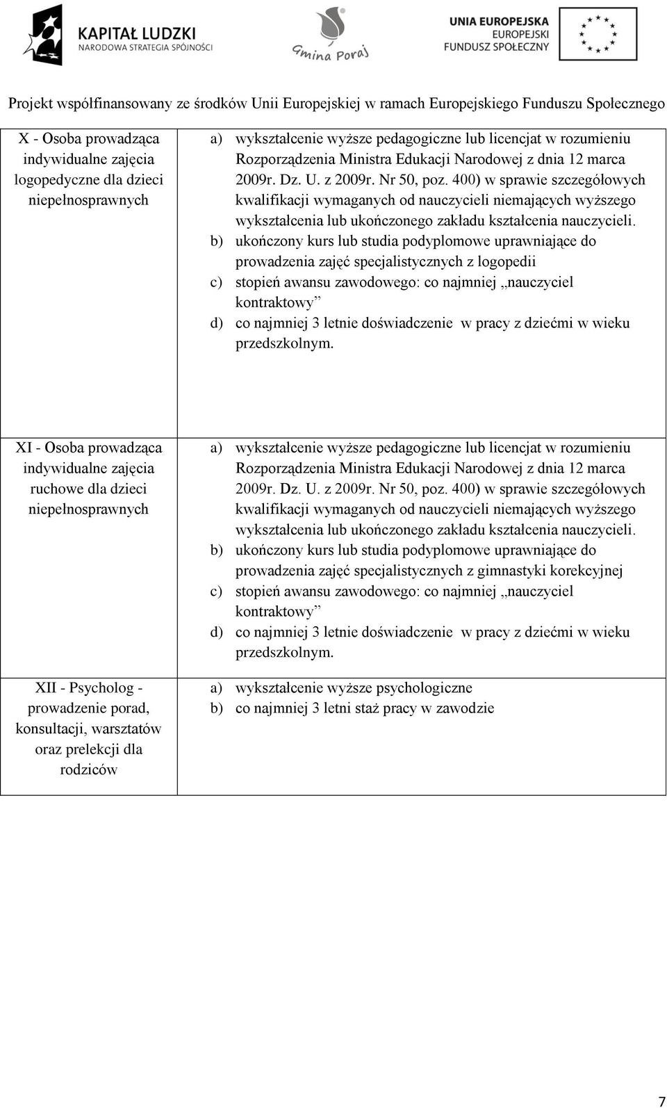 Psycholog - prowadzenie porad, konsultacji, warsztatów oraz prelekcji dla prowadzenia zajęć