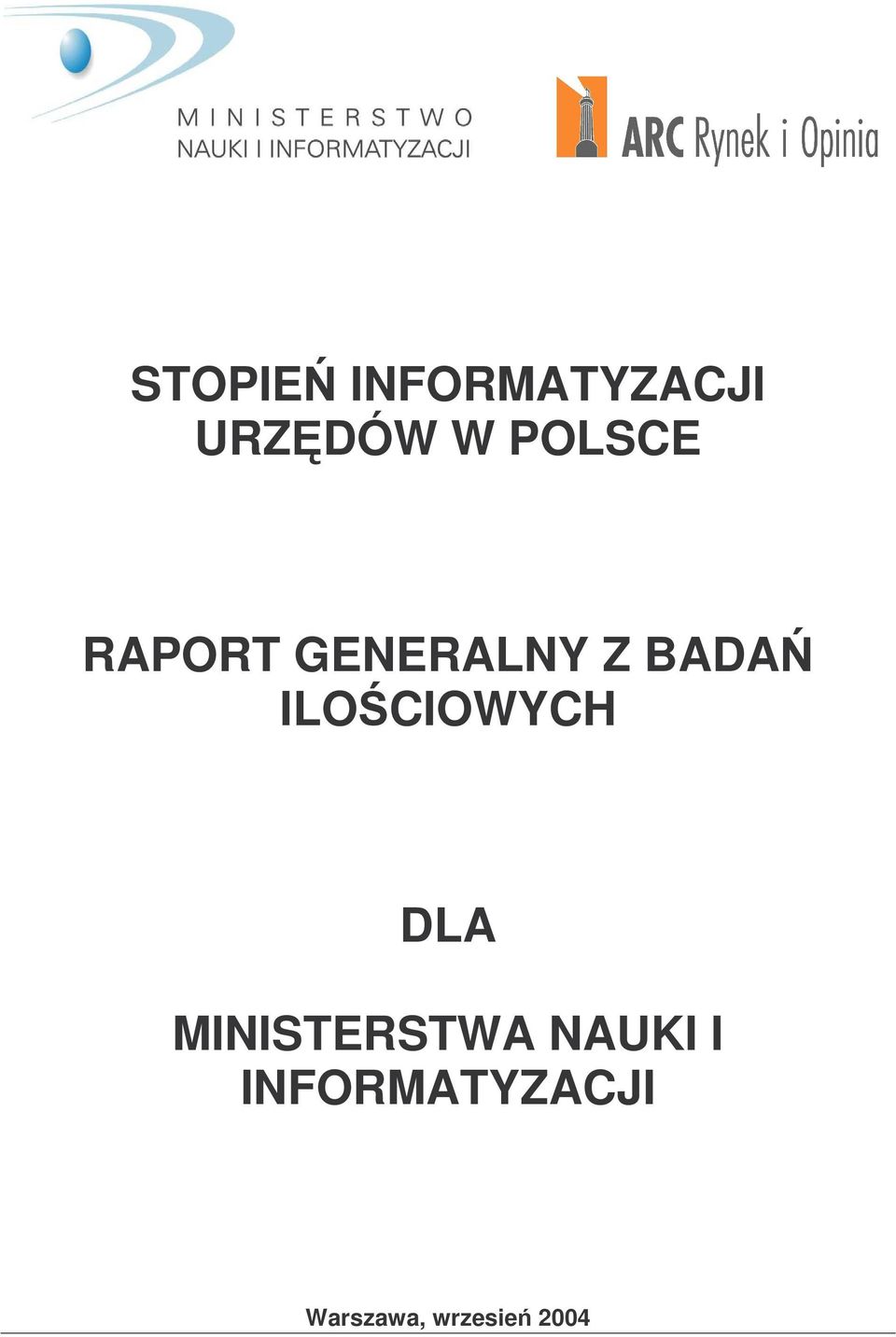 ILOCIOWYCH DLA MINISTERSTWA NAUKI