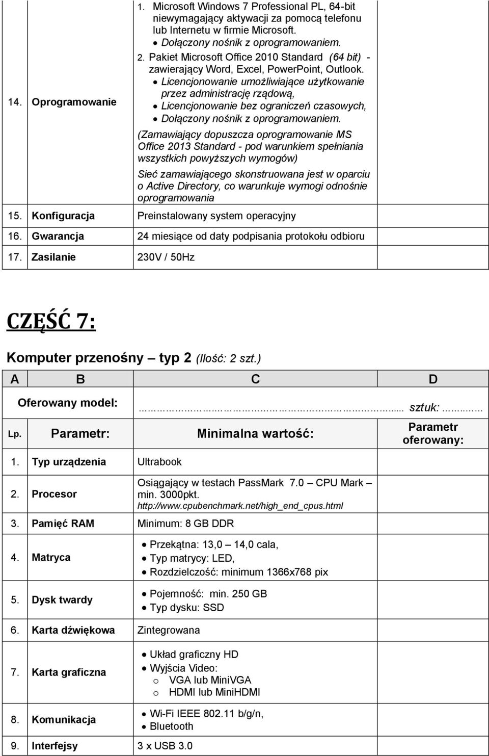 Licencjonowanie umożliwiające użytkowanie przez administrację rządową, Licencjonowanie bez ograniczeń czasowych, Dołączony nośnik z oprogramowaniem.