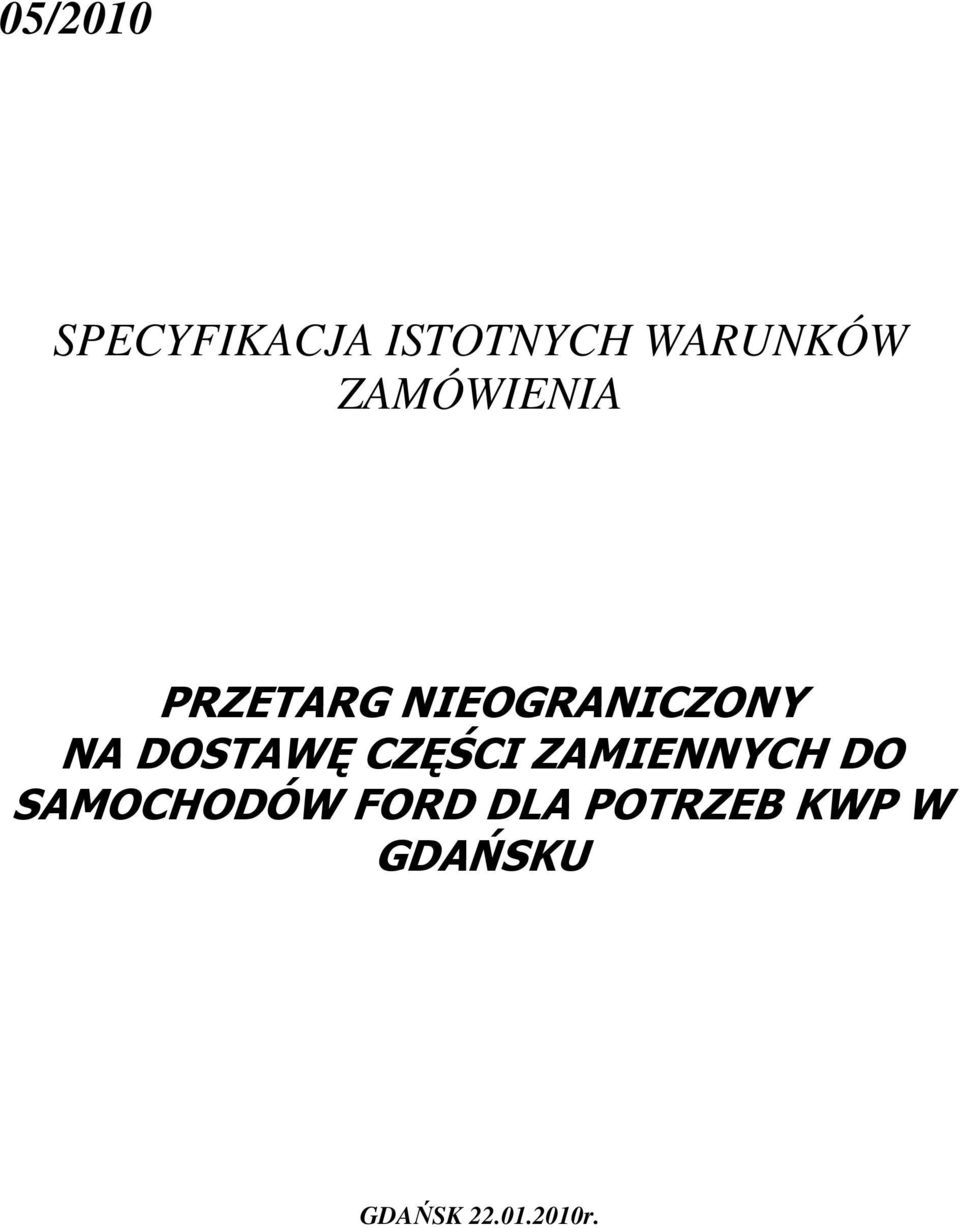 DOSTAWĘ CZĘŚCI ZAMIENNYCH DO SAMOCHODÓW