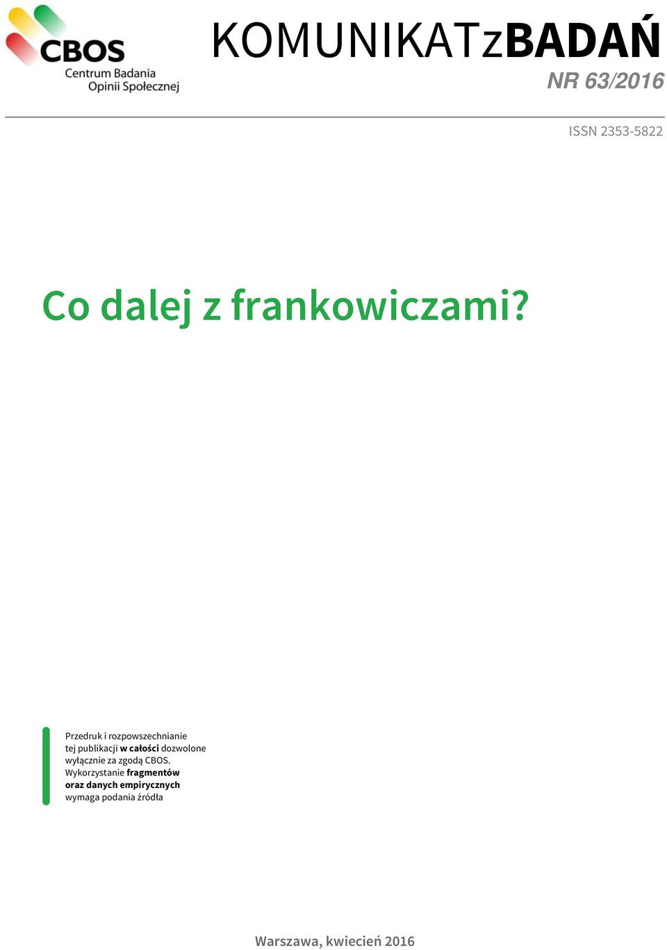 Przedruk i rozpowszechnianie tej publikacji w całości