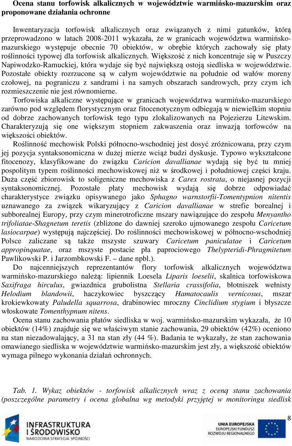 Większość z nich koncentruje się w Puszczy Napiwodzko-Ramuckiej, która wydaje się być największą ostoją siedliska w województwie.