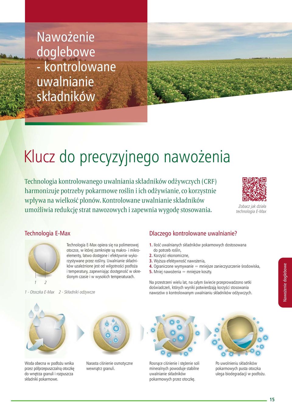 Zobacz jak działa technologia E-Max Technologia E-Max 1 - Otoczka E-Max 2 - Składniki odżywcze Technologia E-Max opiera się na polimerowej otoczce, w której zamknięte są makro- i elementy, łatwo