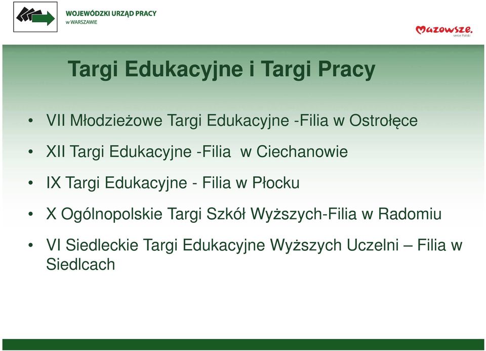 Edukacyjne - Filia w Płocku X Ogólnopolskie Targi Szkół