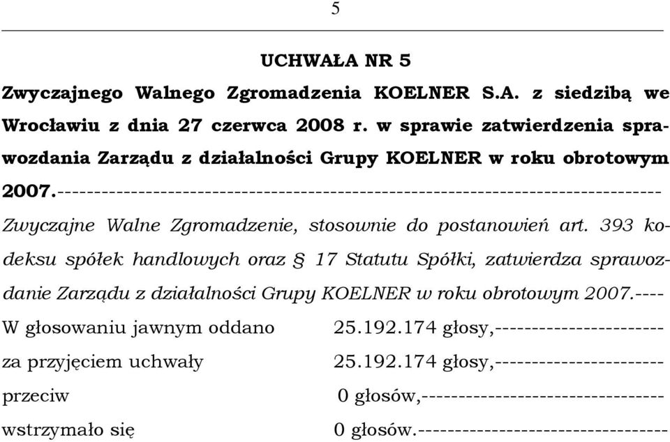 ---------------------------------------------------------------------------------- Zwyczajne Walne Zgromadzenie, stosownie do