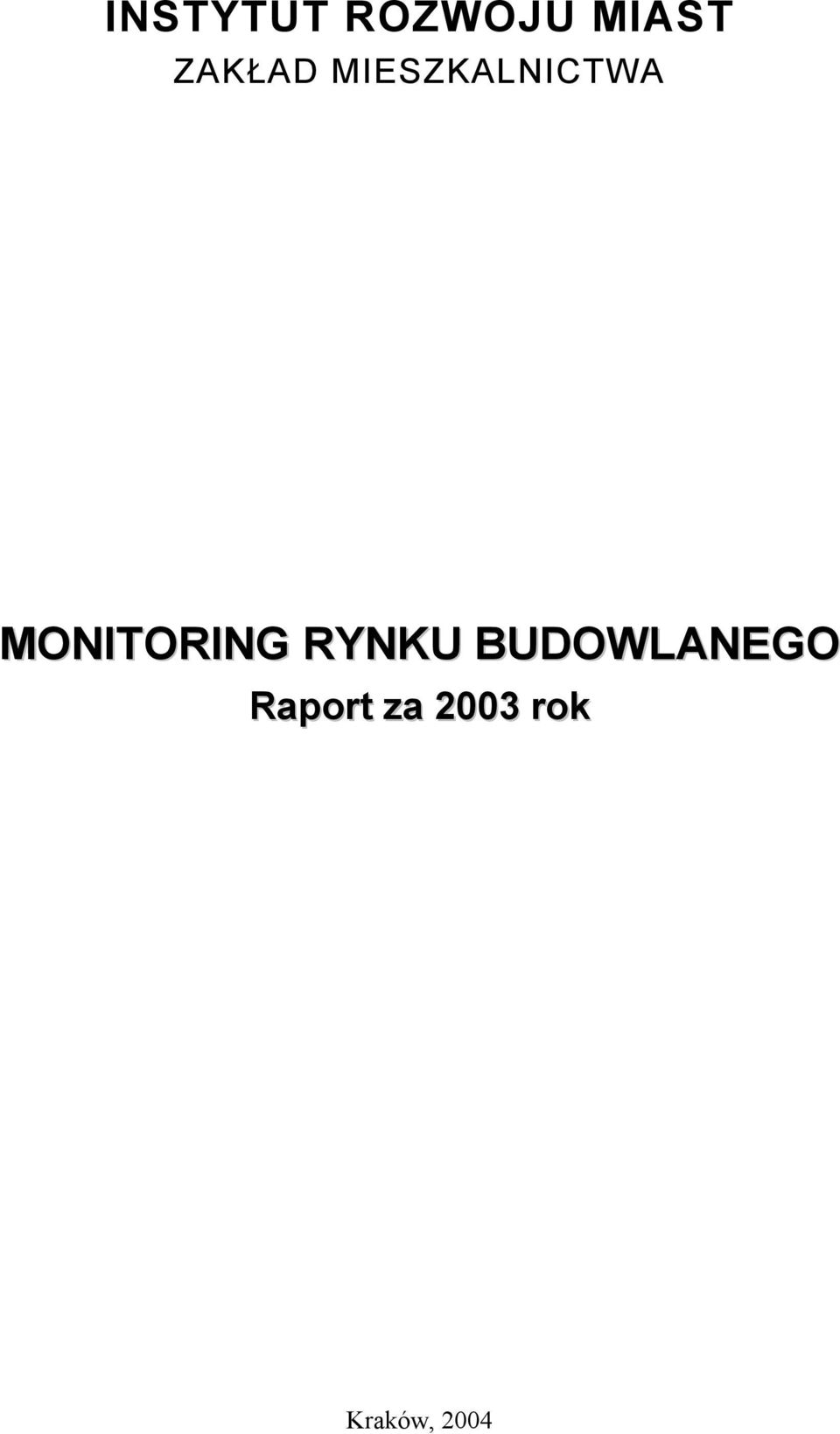 MONITORING RYNKU