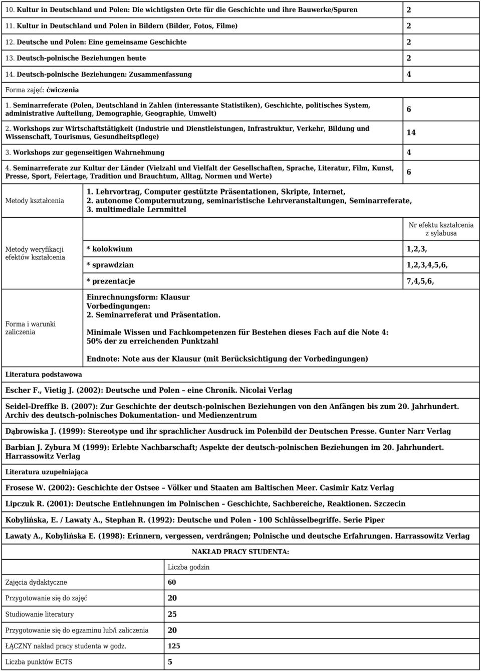 Seminarreferate (Polen, Deutschland in Zahlen (interessante Statistiken), Geschichte, politisches System, administrative Aufteilung, Demographie, Geographie, Umwelt) 2.